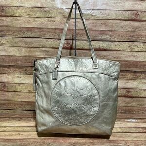 Coach Laura Metallic Gold Tote